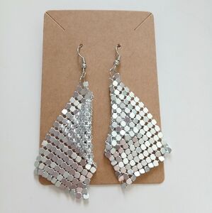 Fashion Jewelry Silver Geometric Earrings